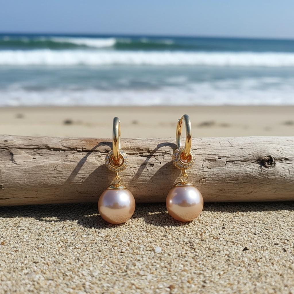 Elegant and luxurious faux pearl drop earrings adorned with synthetic rhinestones, a perfect choice for women's daily wear and as a gift, Valentine's