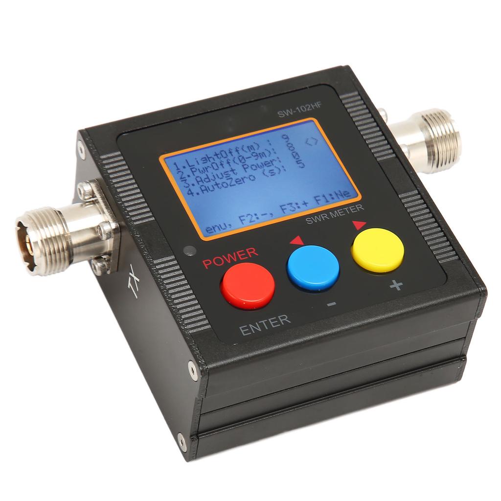 Short Wave SWR Meter with Backlit LCD Display HF 1.5‑70MHz 120W Digital Shortwave Standing Wave Mete