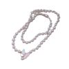 Freshwater Pearl Long Necklace Women's Variety Fashion Pearl Sweater Chain Elegant Temperament Clavicle Chain Bow Accessories