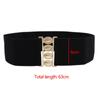 Metal Buckle Stretch Waistband Solid Color Waist Belts Exquisite Decoration Belt