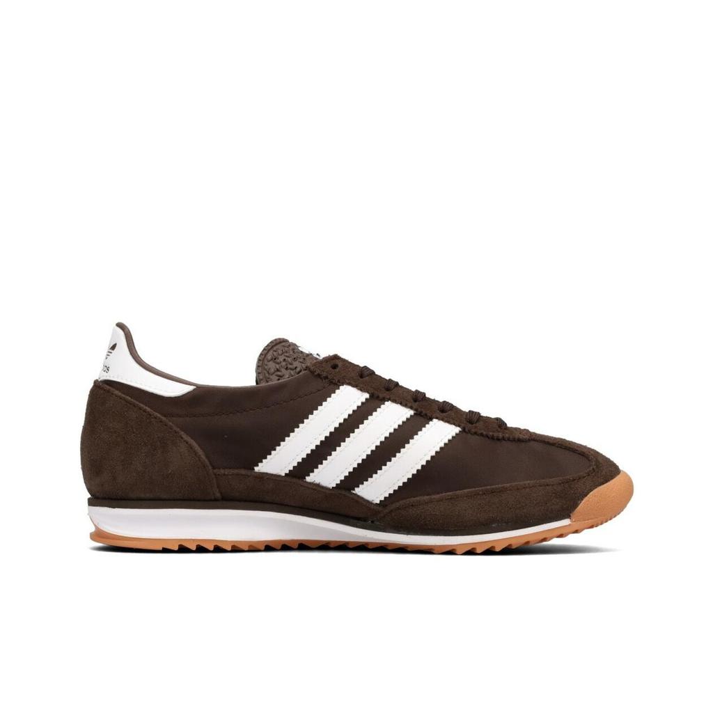 adidas SL72 OG темно-коричневые белые резиновые женские кроссовки Cloud-White JI0188