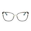 6213 Spring Temple New Fashionable Anti-Blue Cat Glasses Frame, Versatile Flat Glasses For European And American Street Photography