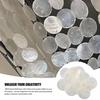 2026 round Capiz Shells Natural White with Holes for Wind Chimes Jewelry Making Home Decor Latest Models