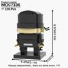 MOOXI Серия Фильмы MOC Набор Кирпичиков Фигурка BrickHeadzed Модель DIY Строительные Блоки Монтессори Детские Обучающие Игрушки Для Детей Подарок