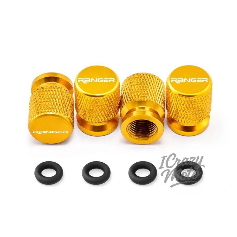 lcqg2 4PCS Car Wheel Tire Valve Caps Tyre Stem Covers Airdust Waterproof For Ford Ranger Accessories