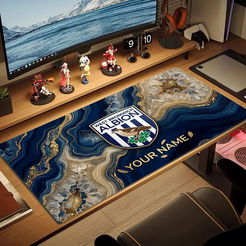 West Bromwich Albion Print Cushion Non-slip Laptop Tablet Big Mousepad XXL Mat Mini PC Playmat With Lock edge