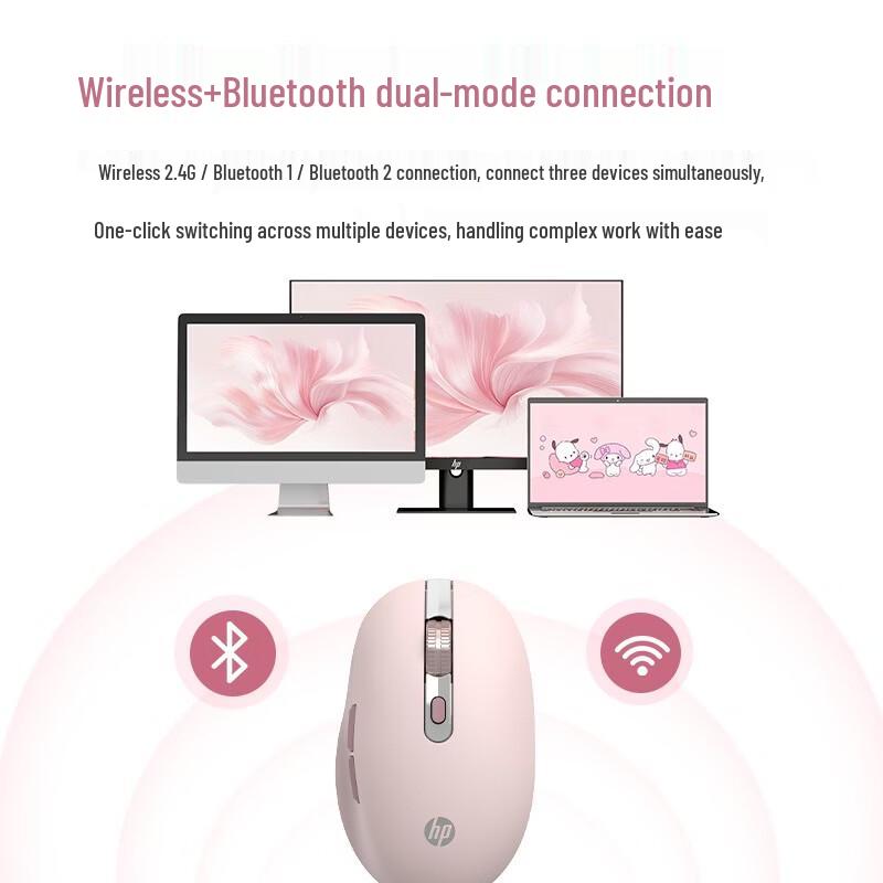 HP Designer1 Supercapacitor Ergonomic Wireless Mouse