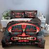 Stylized tribal mask pattern. Bedding sets Duvet cover sets Duvet covers Pillowcases(1*Duvet Cover 2*Pillowcases without duvet insert)