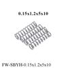 10pcs Watch Spring Precision Small Spring Strap Button Springs Wire Diameter 0.12-0.15MM