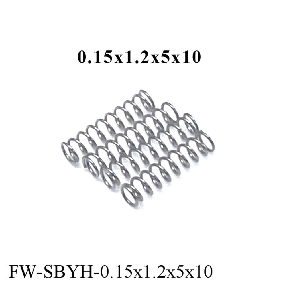 10pcs Watch Spring Precision Small Spring Strap Button Springs Wire Diameter 0.12-0.15MM