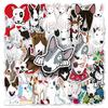 50 Cow Terrier Doodle Stickers Personalized Cartoon Cute Dog Decoration Mobile Phone Suitcase Water Cup Stickers
