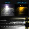 Car New 2pcs H4/H7 Led Headlight Bulb Kit Fog Light Bulbs High Low Beam 30000lm Super Bright 6500k White Led Lights for Vehicles