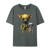 Alien Cat And Friend T Shirt Astro Funny Gift Tops Tees Brand Casual Cotton Men T Shirts Brand T Shirt
