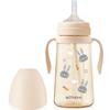 Mother K Babys Basic PPSU Rabbit Straw Cup 300ml, Cream, 1 Pc., Popular Korean Parenting Items