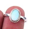 Натуральный австралийский опал драгоценный камень 925 пробы серебро ювелирное кольцо S.7 S5P52