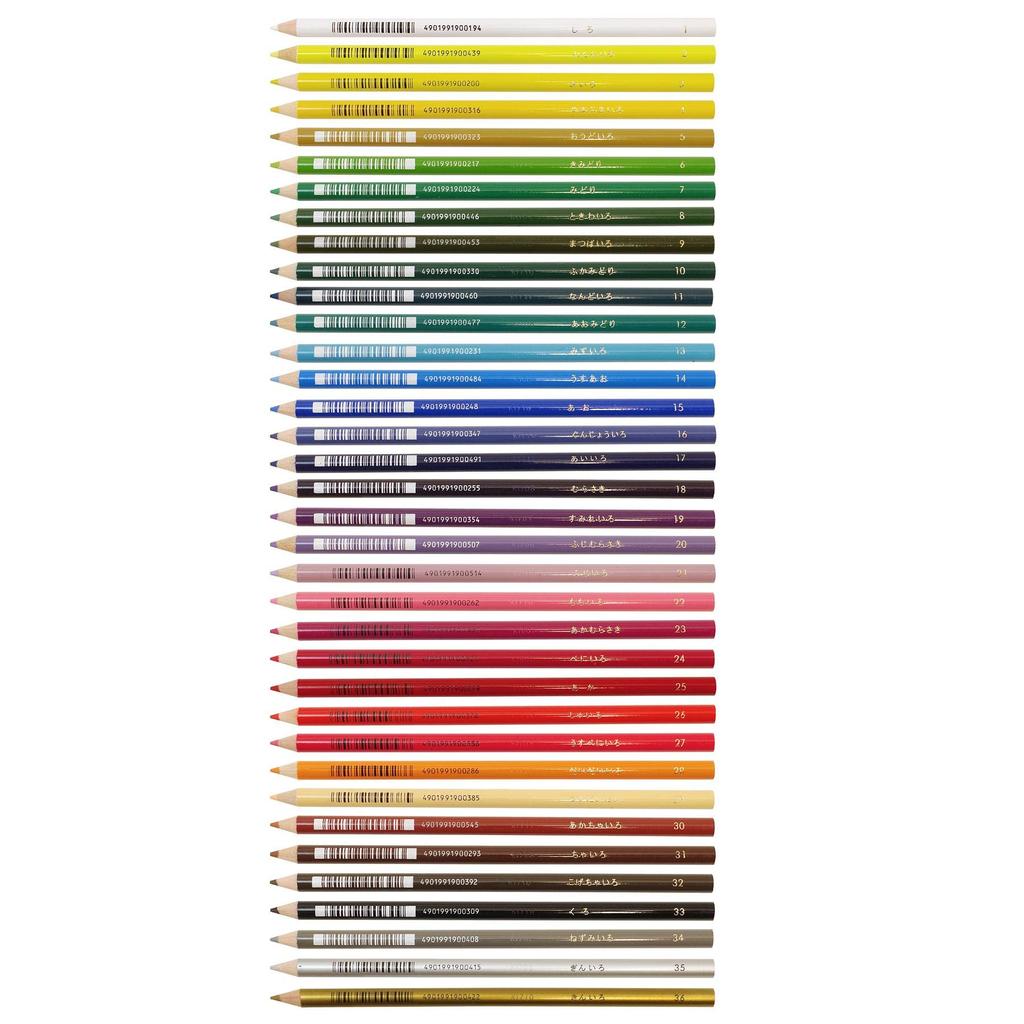 Tombow Roll Case Colored 36 NQ Pencils, Colors, CR-NQ36C
