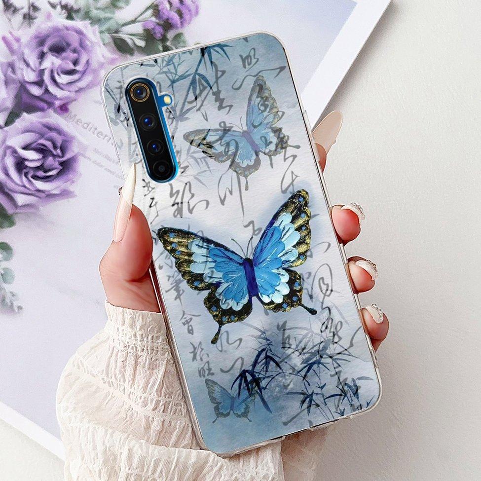 6.6" For Realme 6Pro RMX2061 RMX2063 Back Cover For Realme 6 Pro Case Clear Luxury Fashion Cute Cat Cool Funny Soft TPU Bumper