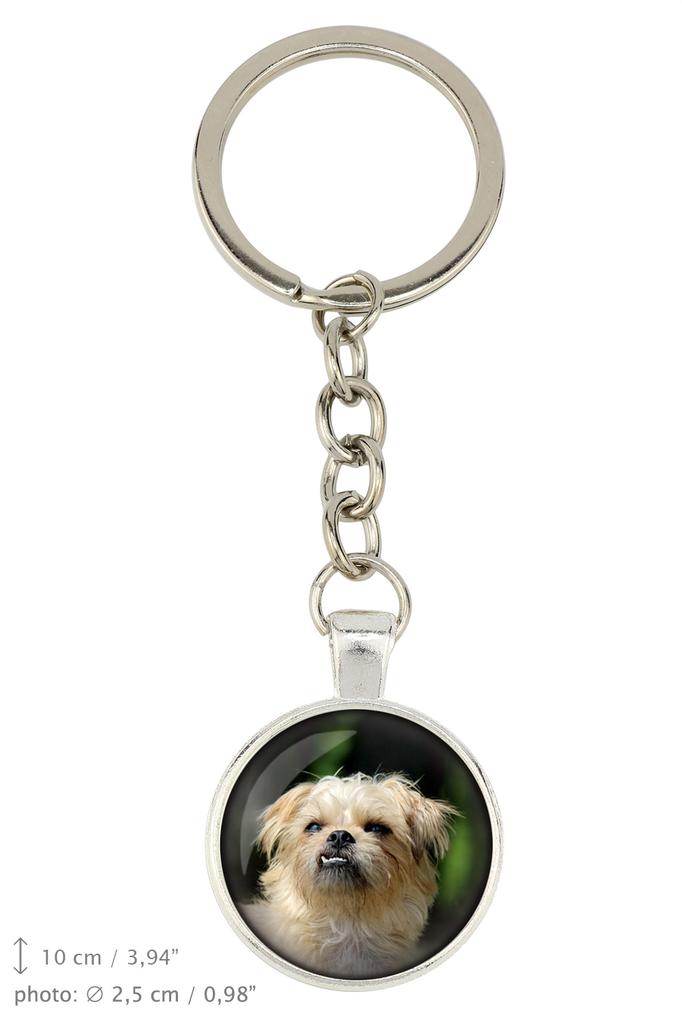 Griffon Bruxellois, Brussels Griffon - Keychain In a Box, Own Photo, Keychain Pendant from Art-Dog Brand