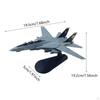 1/100 F 14D Fighter Model Plane Collectable Ornament Tabletop Decor Diecast