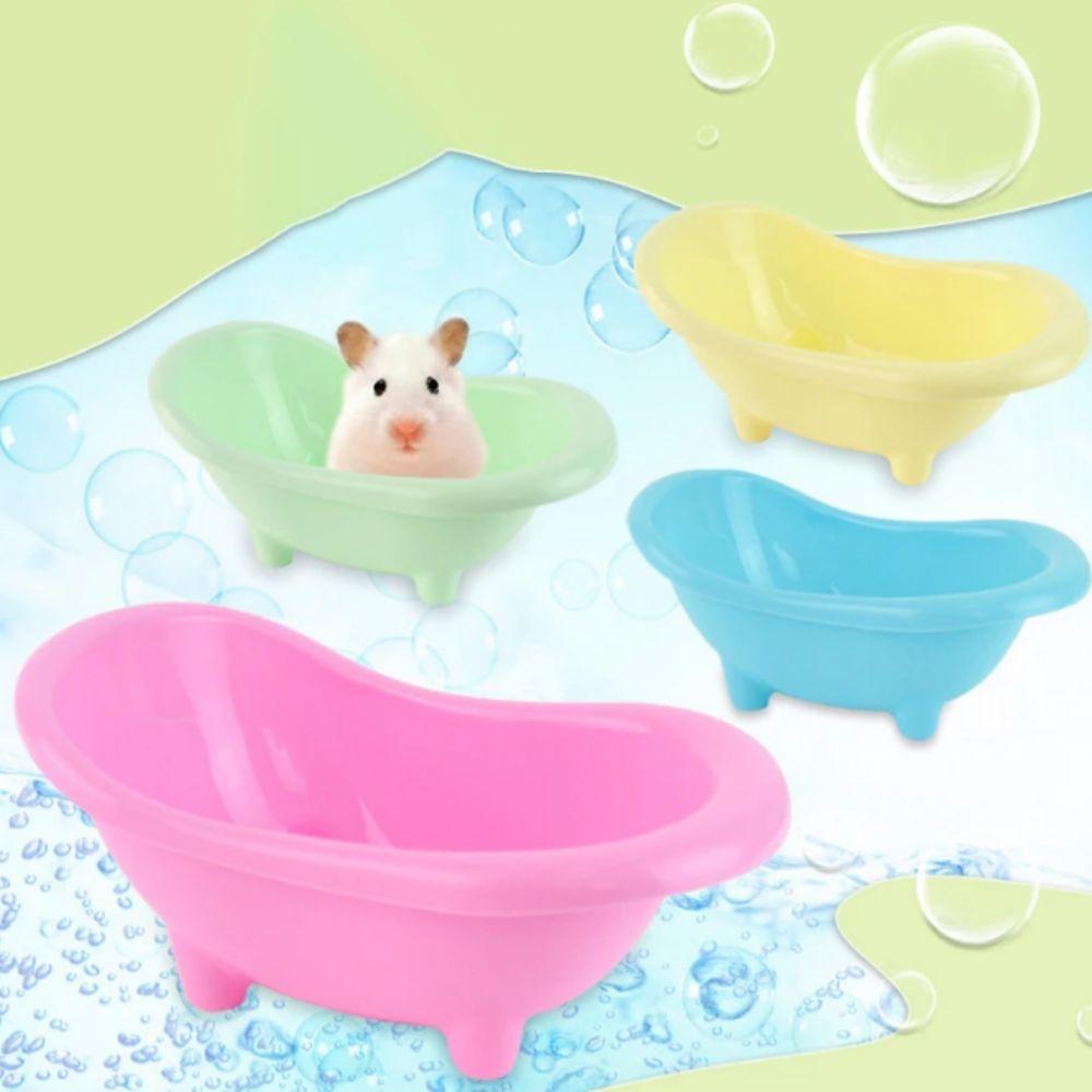 Mini Guinea Bathroom Solid Color Hamster Bathing Sand Room Hamster Bathtub  Playing