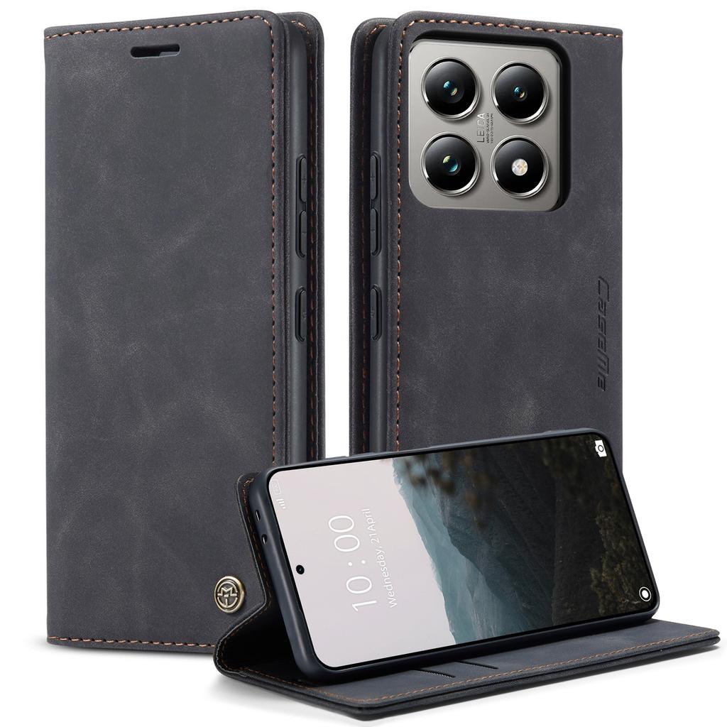 Для Xiaomi 14T Pro Чехол CASEME Серия 013 Держатель для карт Подставка Кожаный чехол для телефона