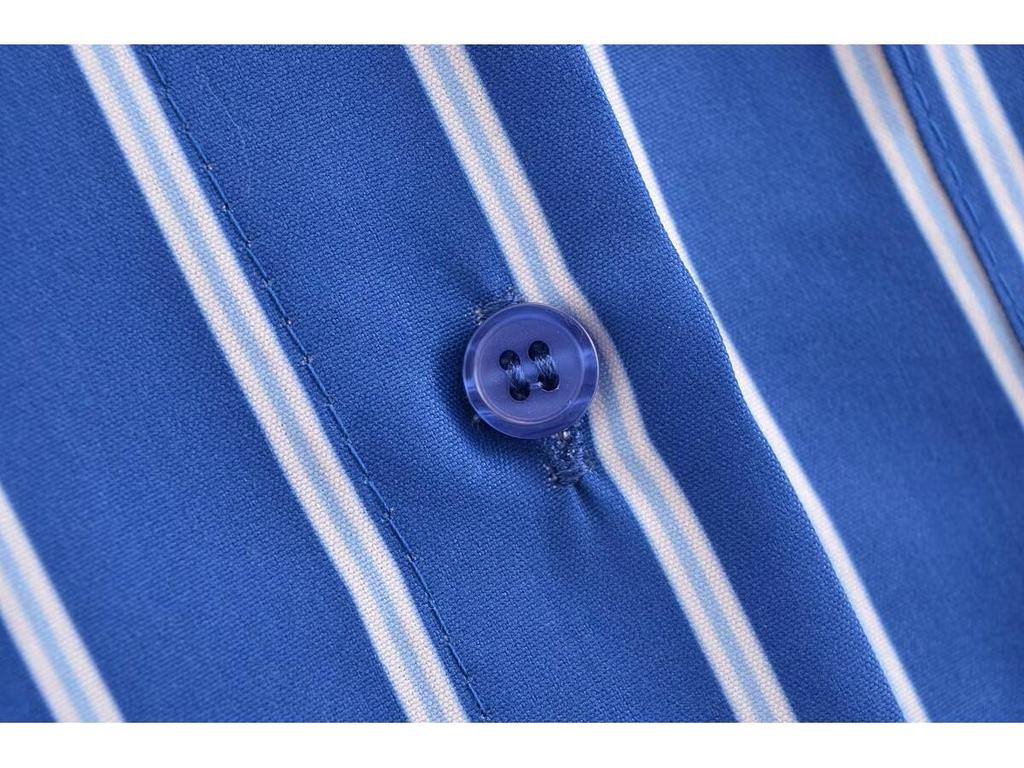 Зимняя женская полосатая рубашка с рукавами «летучая мышь» в европейском и американском стиле 2024