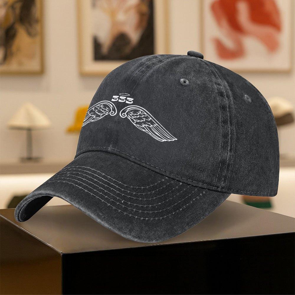 Angel Wings Baseball Cap  Classic Retro Duckbill Hat for Unisex  Women Fashionable Outdoor Camping Cycling Fitness