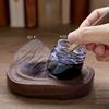 Dip Pen Rack Glass Bottle Combination Set Storage Solid Wood Ornaments Sealed Containers Creative Design Stationery Art Students