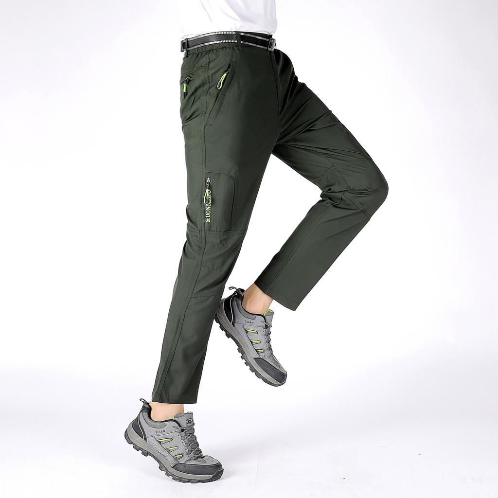 Men Hiking Pants Fishing Trousers Trekking Quick Dry Outdoor Travel Elastic Sports Pants Fabric Cycling Camping Clothing