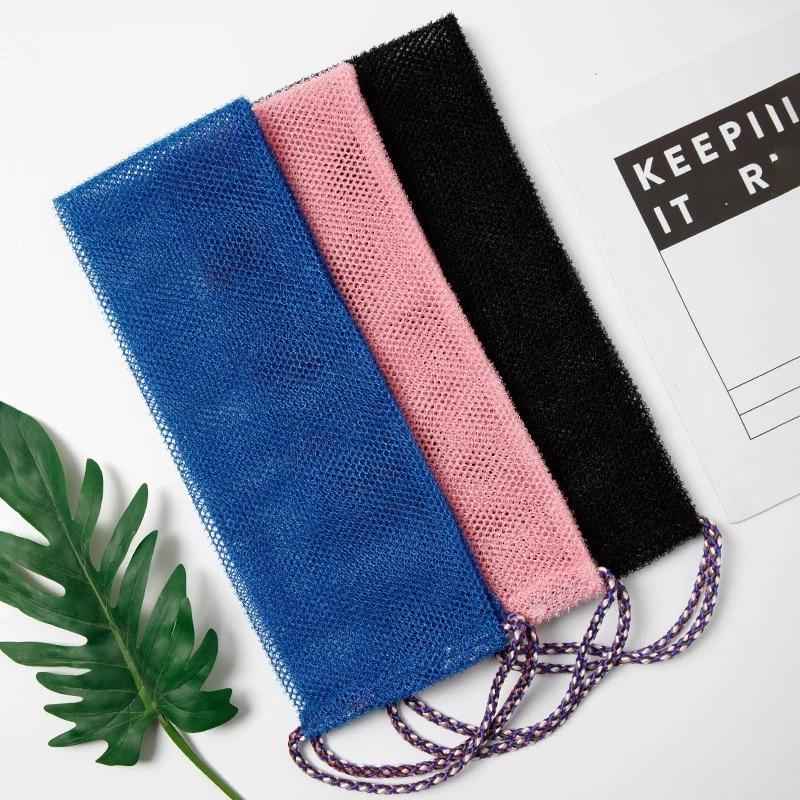 1 шт. Африканская сетчатая губка для ванны 14x77 см Африканская сетчатая длинная банная губка для отшелушивания душа, тела, скраб для спины, разглаживающая кожу