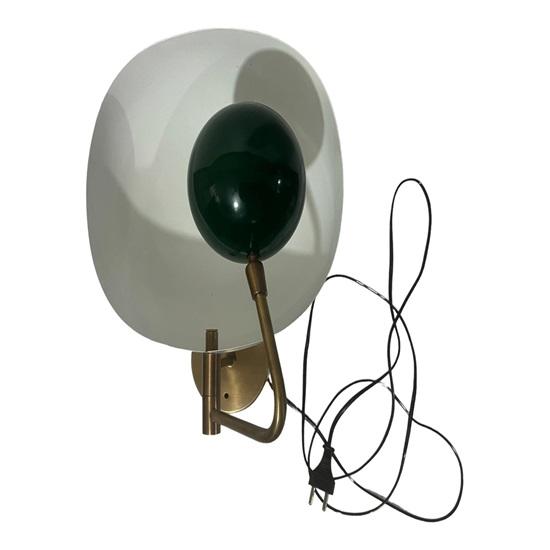30.48 Cm Green Mid Century Modern Brass Wall Sconce Industrial Style Bathroom, Bedroom Light Ball Reproduction Lamp