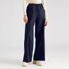 Women's Solid Color Wide Leg Pants With Elastic Waistband, Straight Leg, Loose Casual Pants