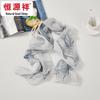 Hengyuanxiang 100% Mulberry Silk Chiffon Long Scarf
