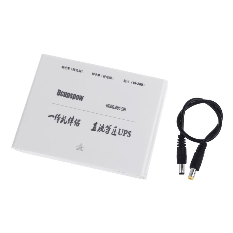 DIY 5x18650 Батарейный блок питания 19 В 5,5x2,1 мм Блок питания ИБП с кабелем питания от 5,5x2,5 мм до 5,5x2,1 мм для автомобильного видеорегистратора