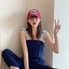 Summer Vintage Fashionable Baseball Cap With English Letter Embroidery For Women