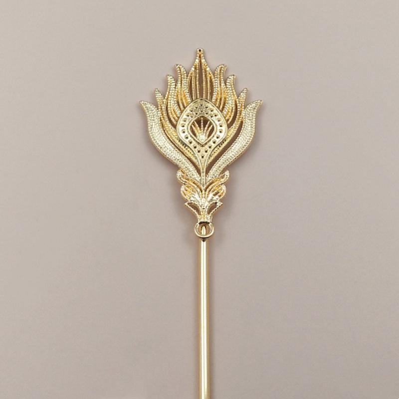 10 штук Сплав Перо Феникса Сварка 163*3.3 мм Железная заколка для волос Сделай сам Ювелирные аксессуары