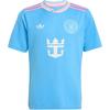 adidas Оригиналы Весна/Лето 25 Inter Miami CF 25/26 Третья футболка Месси С круглым вырезом Модная Мягкая Спортивная Футболка С коротким рукавом Детские топы KA7507