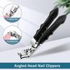 Nail Clippers for Seniors Long Handle Pro Toenail Clippers Senior Nail Clipper for Thick Nails Nail Cutter Trimmer Manicure Tool