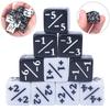 Игрушки 10 шт. Черно-белые кубики для сложения и вычитания Детская математическая решето-головоломка Игровые кубики для вечеринок
