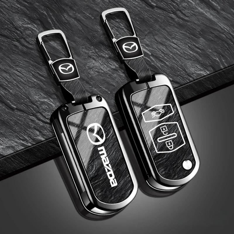 Leather car key cover key case for Mazda 2 3 6 CX3 CX5 CX8 CX30 CX-5 CX-30 CX-8 CX-3 CX4 MX-5 BT50 BT-50 Atenza Axela Shell Bag g3