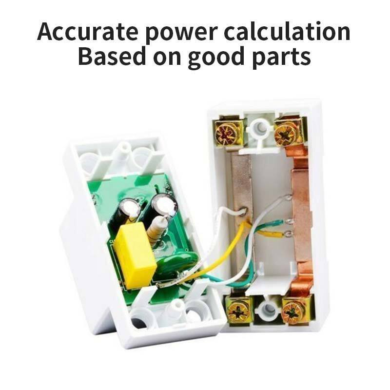 35mm LCD Display Din Rail Energy Meter AC 230V 5(80) A 50HZ/60HZ Power Meter Rail-Type Energy Meter