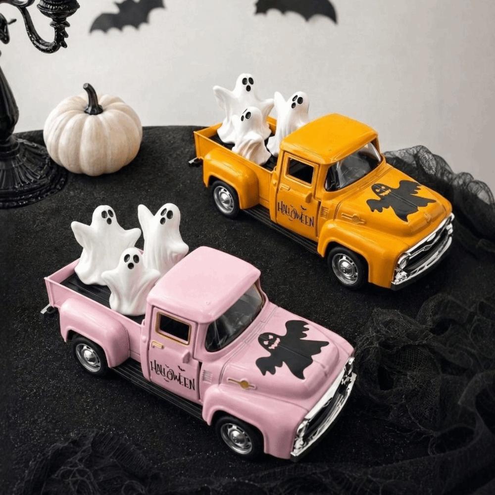 Vintage Ghost Figurine Funny Design Scary Car Model Entryway Desktop Figurine Home Desk Decoration