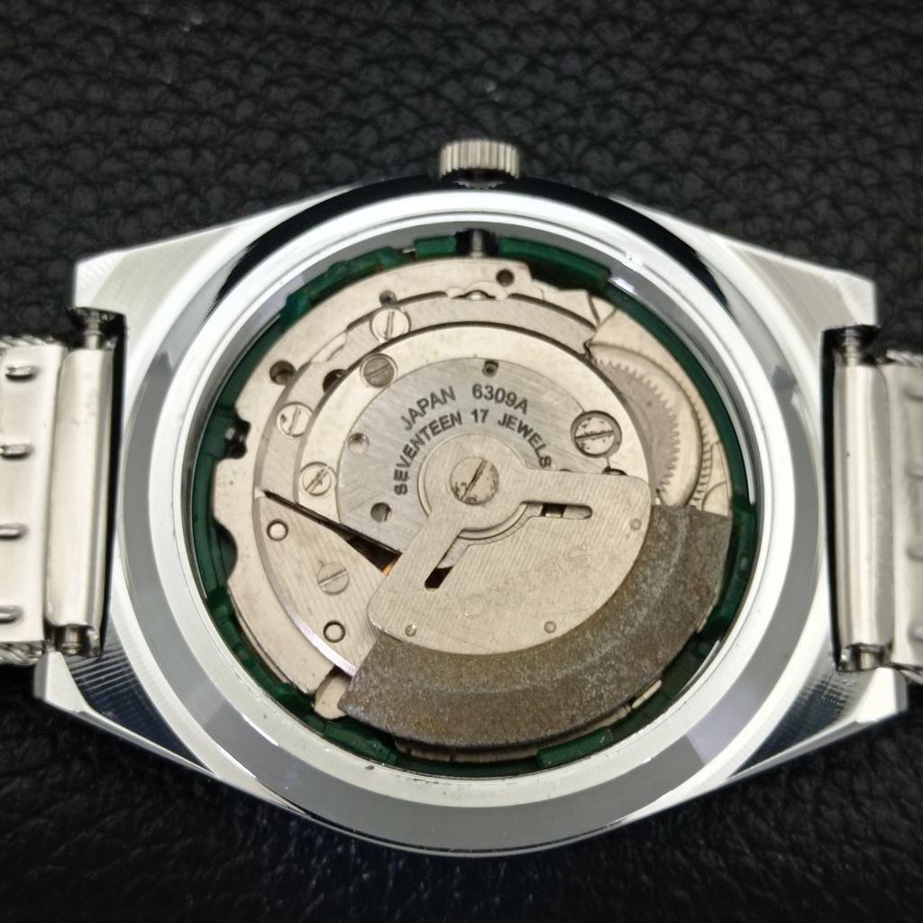 ВОССТАНОВЛЕННЫЕ ВИНТАЖНЫЕ МУЖСКИЕ ЧАСЫ SEIKO 5 AUTOMATIC JAPAN С ЗЕЛЕНЫМ ЦИФЕРБЛАТОМ a434687-2