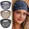 4 шт. Женская повязка на голову с цветочным кружевом, полым дизайном, искусственным жемчугом, обруч для волос, бохо-стиль, широкие эластичные аксессуары для волос