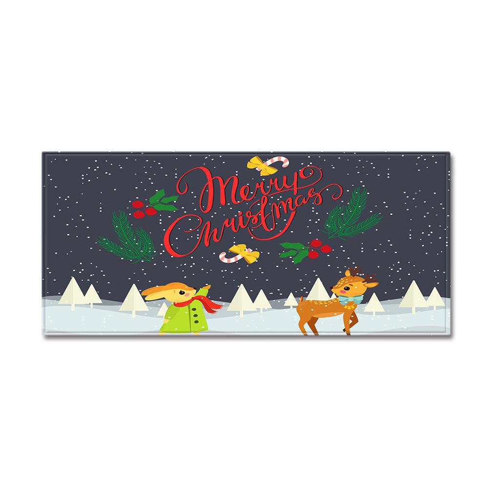 Christmas Kitchen Sand Carpet Doormat Long Floor Mat