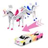 2 In 1 Transformation Unicorn Car ,Transforming Car Robot Toys, Collision To Magical Unicorns, Magnetic Connections