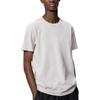 Uniqlo Однотонная футболка с круглым вырезом и короткими рукавами, унисекс, светло-серая 455365-02