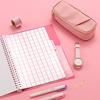 Iroha Publishing Study Pen Case Gap PALE PURPLE PU Leather Pouch with Removable Snap Divider Exterior & Interior Pockets Stationery Bag