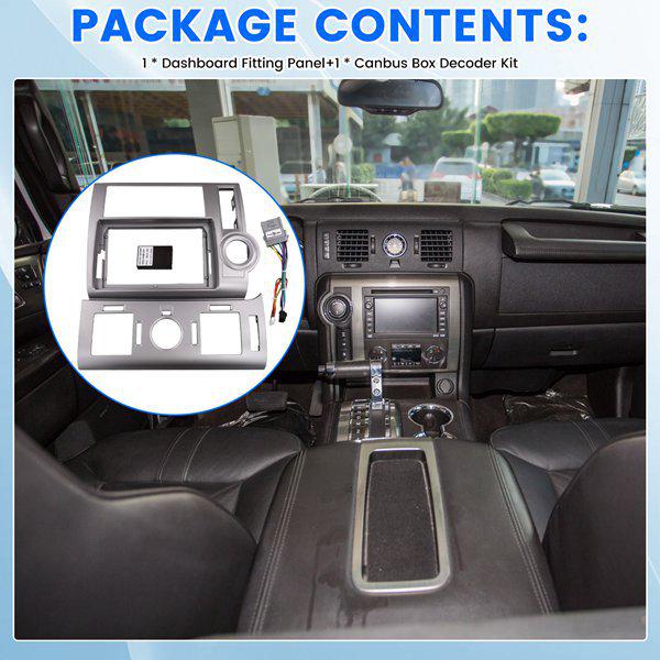 Серебристый АБС-адаптер передней накладки для Hummer H2 2008 года