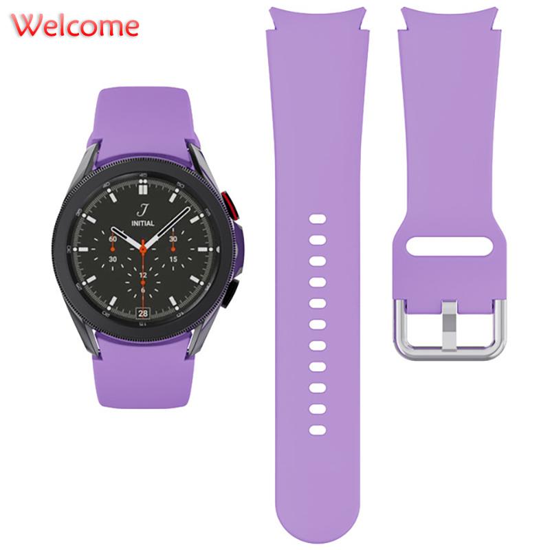 Ремешок для Samsung Galaxy Watch 7/6/5/4 44мм 40мм 5 Pro 45мм Силиконовый браслет для Samsung Watch 4/6 Classic 46мм 42мм 47мм 43мм